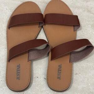 JustFab Brown Sandals